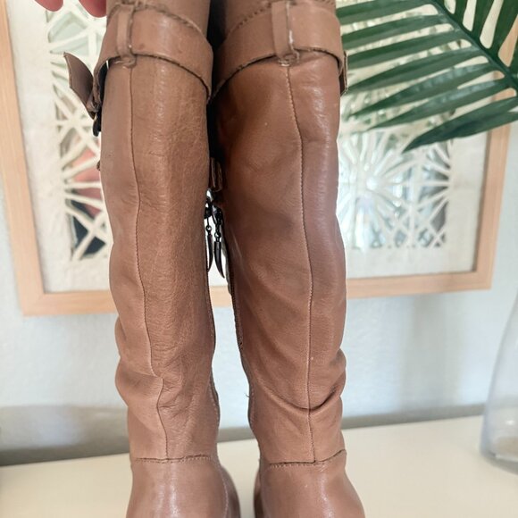 Guess Tall Wedge Boot Caramel Color Size 6.5 - Picture 5 of 7